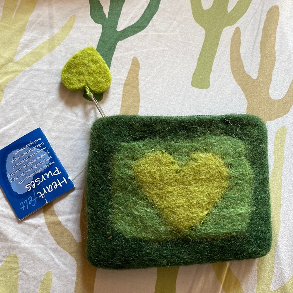 NWT felt coin purse